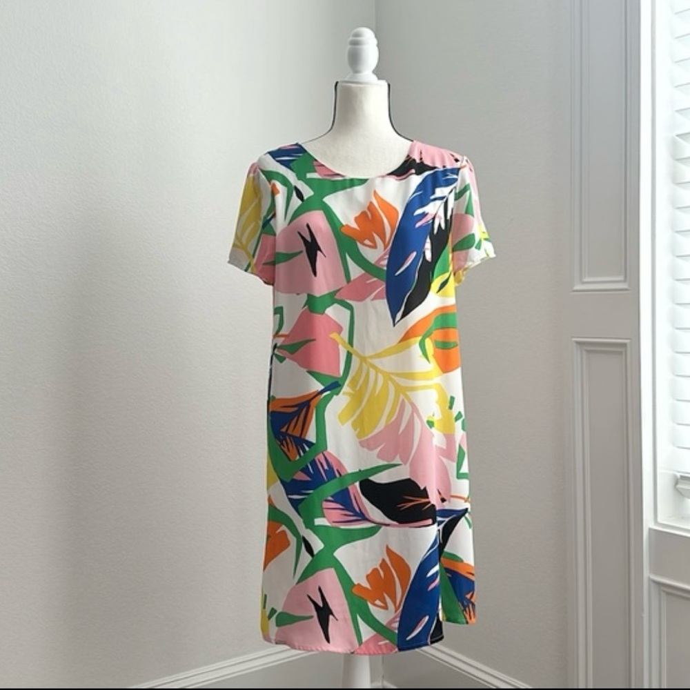 SHE + SKY | Tropical Print Dress | Size 10